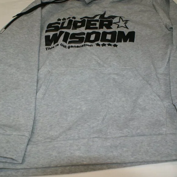 Super Wisdom sweat suit w\drawstring bell bottom pants, Hoodie w\drawstring LG - Picture 14 of 15